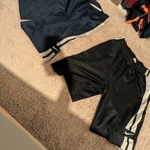 Nike Men's Black And Blue Athletic Shorts